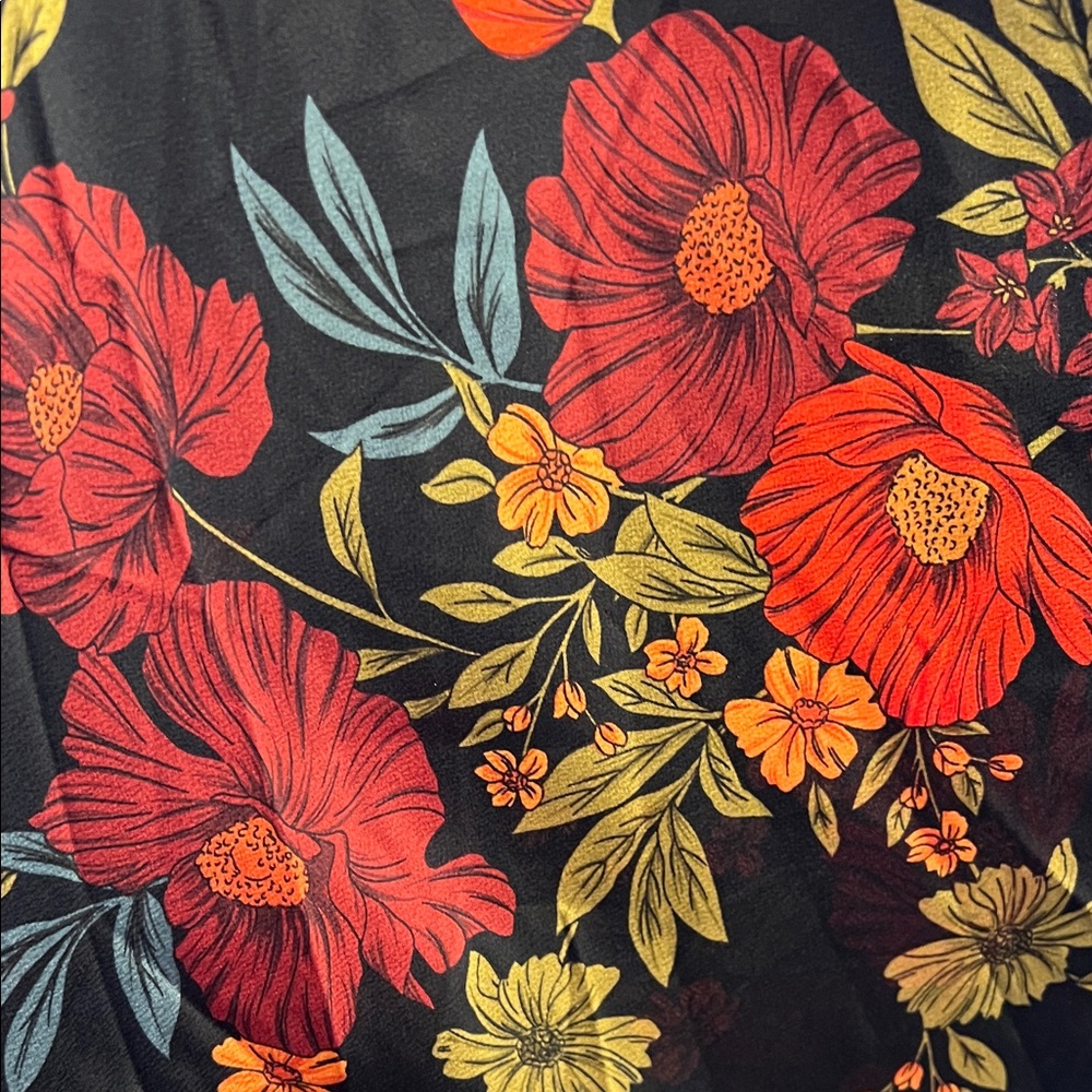 12th Tribe Black Floral Maxi Dress - Picture 6 of 10